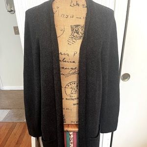 J Jill long open cardigan